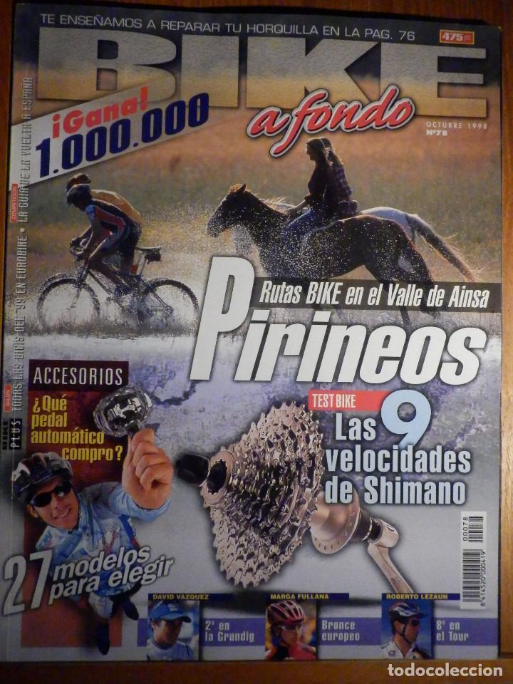 Sammelleidenschaft Sport: Revista Bike a Fondo - N&ordm; 78 - Octubre 1998 - Con poster