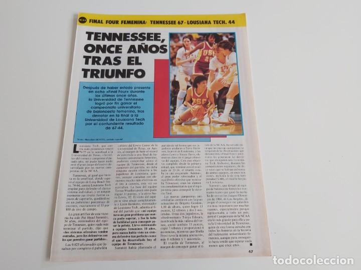 Sammelleidenschaft Sport: REPORTAJE 1 PAGINA  BALONCESTO FINAL FOUR FEMENINA TENNESSEE-LOUSIANA TECH   F3