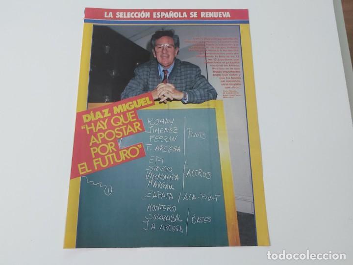 Collectionnisme sportif: REPORTAJE 4 PAGINAS BALONCESTO DIAZ MIGUEL Y LA SELECCION ESPA&Ntilde;OLA 1987 F3