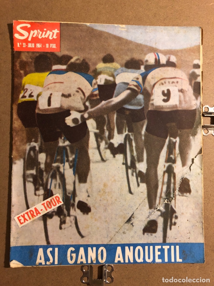 Coleccionismo deportivo: SPRINT N&deg; 33 (JULIO 1964). ANTOGUA REVISTA CICLISMO. EXTRA TOUR, AS&Iacute; GANO ANQUETIL,...