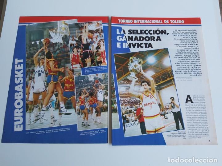 Collectionnisme sportif: REPORTAJE  8 PAGINAS BALONCESTO SELECCION ESPA&Ntilde;OLA  TORNEO INTERNACIONAL DE TOLEDO MAS GRECIA  F4