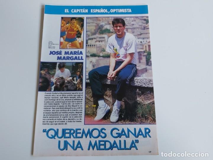Sports collectibles: ENTREVISTA 3 PAGINAS BALONCESTO JOSE MARIA MARGALL,EL CAPITAN ESPA&Ntilde;OL  F4