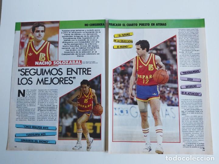 Collectionnisme sportif: ENTREVISTA 3 PAGINAS BALONCESTO NACHO SOLOZABAL CON LA SELECCION ESPA&Ntilde;OLA  F4