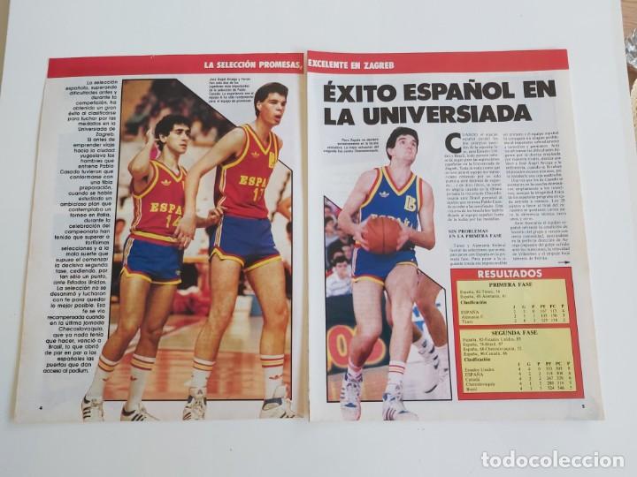 Collectionnisme sportif: REPORTAJE 8 PAGINAS BALONCESTO LA SELECCION PROMESAS EN ZAGREB Y CAMPUS DE VERANO  F5