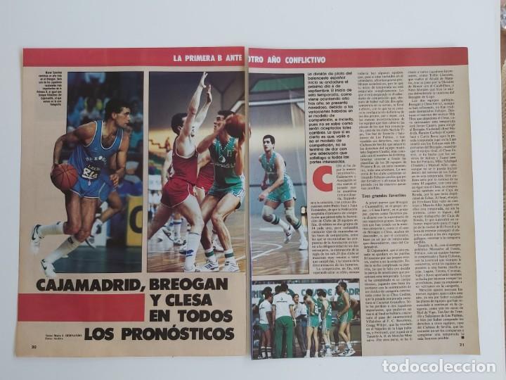 Sports collectibles: REPORTAJE 2 PAGINAS BALONCESTO CAJAMADRID,BREOGAN Y CLESA EN TODOS LOS PRONOSTICOS   F5