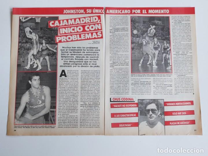Collectionnisme sportif: ENTREVISTA 2 PAGINAS BALONCESTO CHUS CODINA ENTRENADOR CAJAMADRID  F6