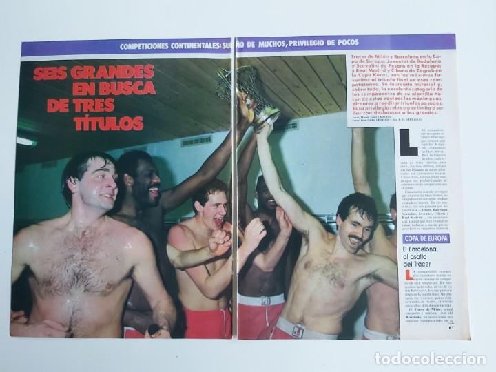 Sammelleidenschaft Sport: REPORTAJE 6 PAGINAS BALONCESTO SEIS GRANDES EN BUSCA DE TRES TITULOS(COPA  EUROPA,RECOPA,KORAC..  F6