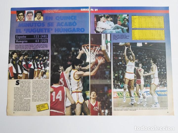 Sammelleidenschaft Sport: REPORTAJE 6 PAGINAS BALONCESTO ESPA&Ntilde;A-HUNGRIA  EUROCOPA 89  F7