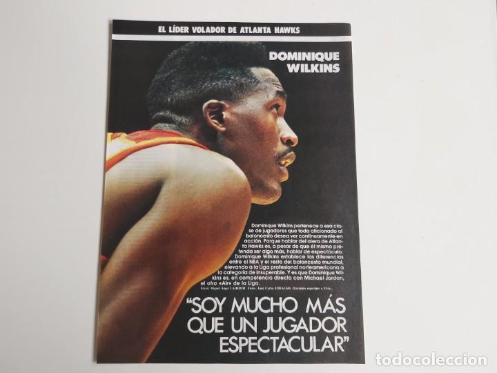 Sammelleidenschaft Sport: ENTREVISTA 3  PAGINAS  BALONCESTO NBA DOMINIQUE WILKINS(ATLANTA HAWKS)  F7
