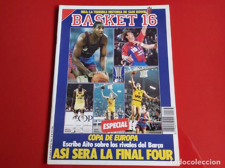 Collectionnisme sportif: REVISTA BALONCESTO BASKET 16 N&ordm;78--POSTER RICK MAHORN(DETROIT PISTONS)--RB5