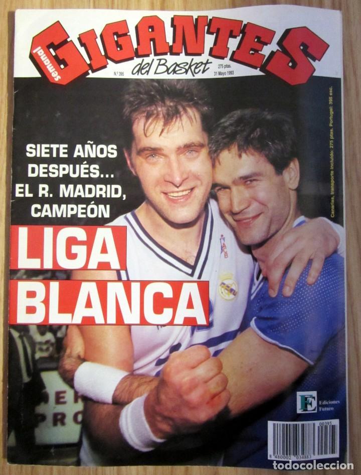Collezionismo sportivo: GIGANTES DEL BASKET 395 1993 REAL MADRID CAMPEON LIGA SABONIS POSTER SHAQUILLE O&acute;NEAL ROOKIE A&Ntilde;O