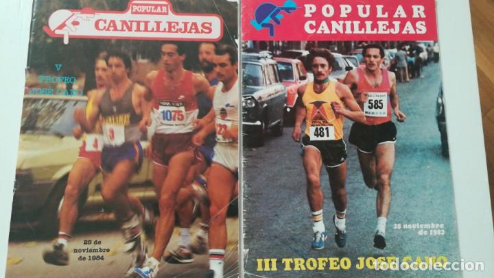 Colecionismo desportivo: 2 REVISTAS 1982 Y 1984 MARATHON POPULAR CANILLEJAS TROFEO JOS&Eacute; CANO 33 Y 80 P&Aacute;GINAS