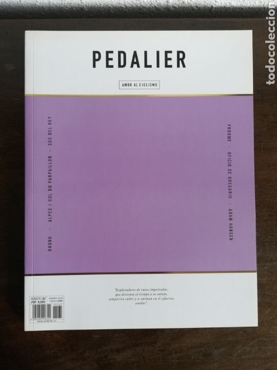 Coleccionismo deportivo: Revista Pedalier Amor al Ciclismo - Bugno