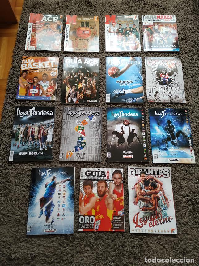 Coleccionismo deportivo: Colecci&oacute;n de Gu&iacute;as de la Liga Espa&ntilde;ola baloncesto desde la temporada 2005 a la 2010 /2012-2019,