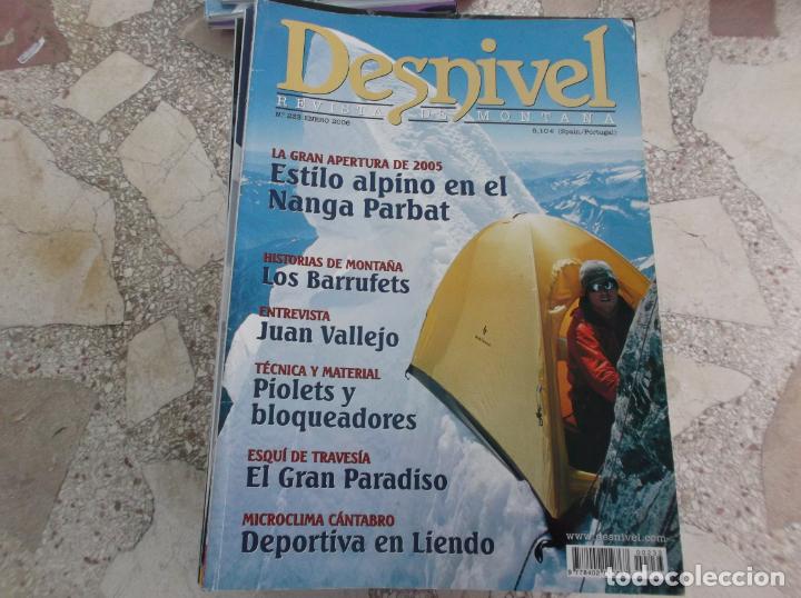 Coleccionismo deportivo: desnivel n&ordm; 233, nanga parbat,juan vallejo,esqui de travesia,deportiva en liendo ,ver portada