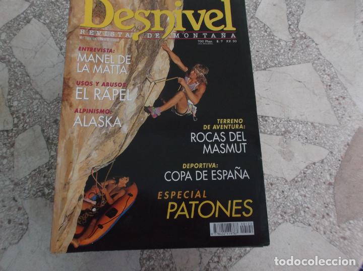 Coleccionismo deportivo: desnivel n&ordm; 122, rocas masmut,especial patones el rapel,alaska,manel de la matta,ver portada