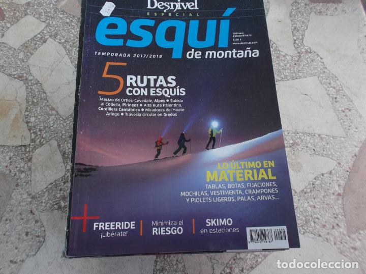 Coleccionismo deportivo: desnivel especial n&ordm; 36 esqui de monta&ntilde;a, 5 rutas con esquis,lo ultimo en material ,ver portada