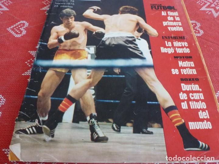 Coleccionismo deportivo: REVISTA(FEBRERO-1975)-ESPECIAL FUTBOL N&ordm; 4-REAL MADRID 1 F.C.BARCELONA 0-BAR&Ccedil;A CON CRUYFF