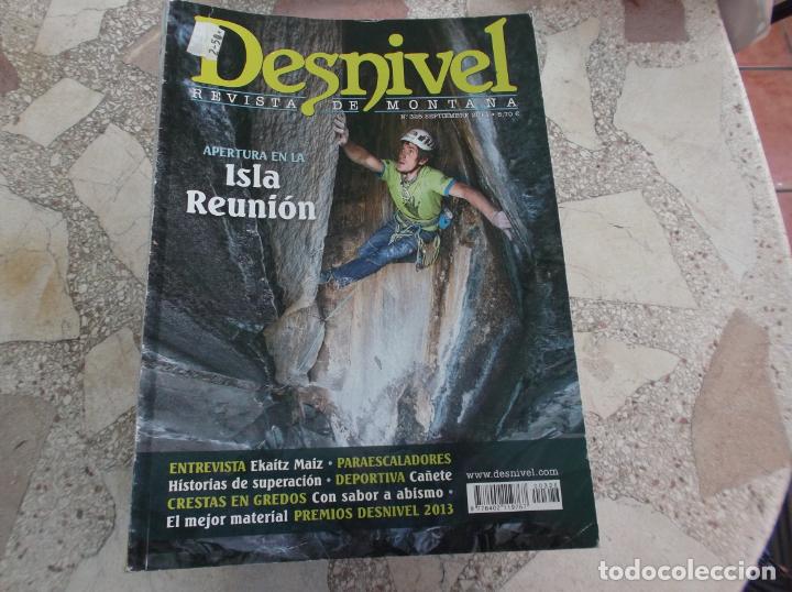 Coleccionismo deportivo: desnivel n&ordm; 326,isla reunion,ekaitz maiz,gredos, ca&ntilde;ete,paraescaladores