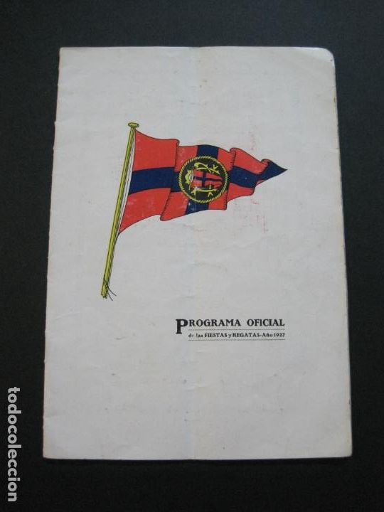Collectionnisme sportif: PROGRAMA OFICIAL FIESTAS Y REGATAS-A&Ntilde;O 1927-VER FOTOS-(V-20.428)