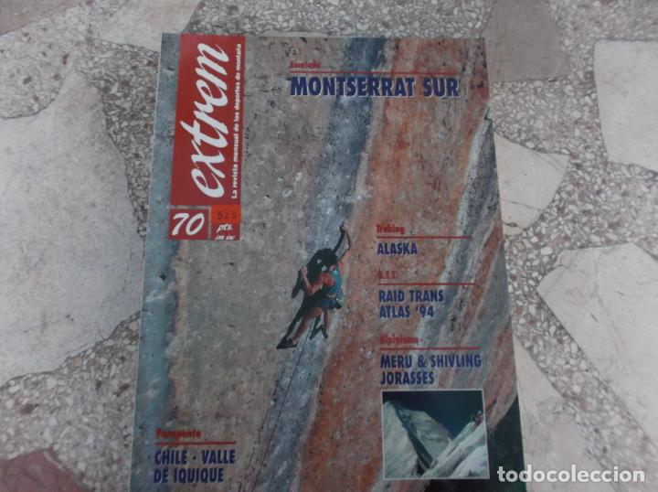 Coleccionismo deportivo: extrem n&ordm; 70, treking alaska, monterrat sur, raid trans atlas 94, meru & shivling jorasses, chile v