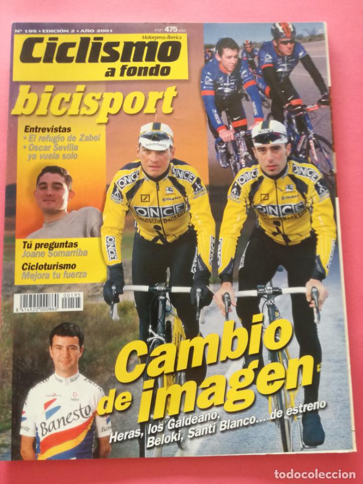Coleccionismo deportivo: REVISTA CICLISMO A FONDO N&ordm; 195 - BICISPORT 2001 ZABEL - OSCAR SEVILLA - HERAS - SOMARRIBA