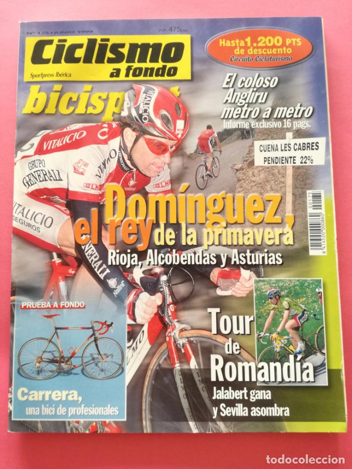 Coleccionismo deportivo: REVISTA CICLISMO A FONDO N&ordm; 175 BICISPORT 1999 ANGLIRU - DOMINGUEZ - TOUR ROMANDIA JALABERT