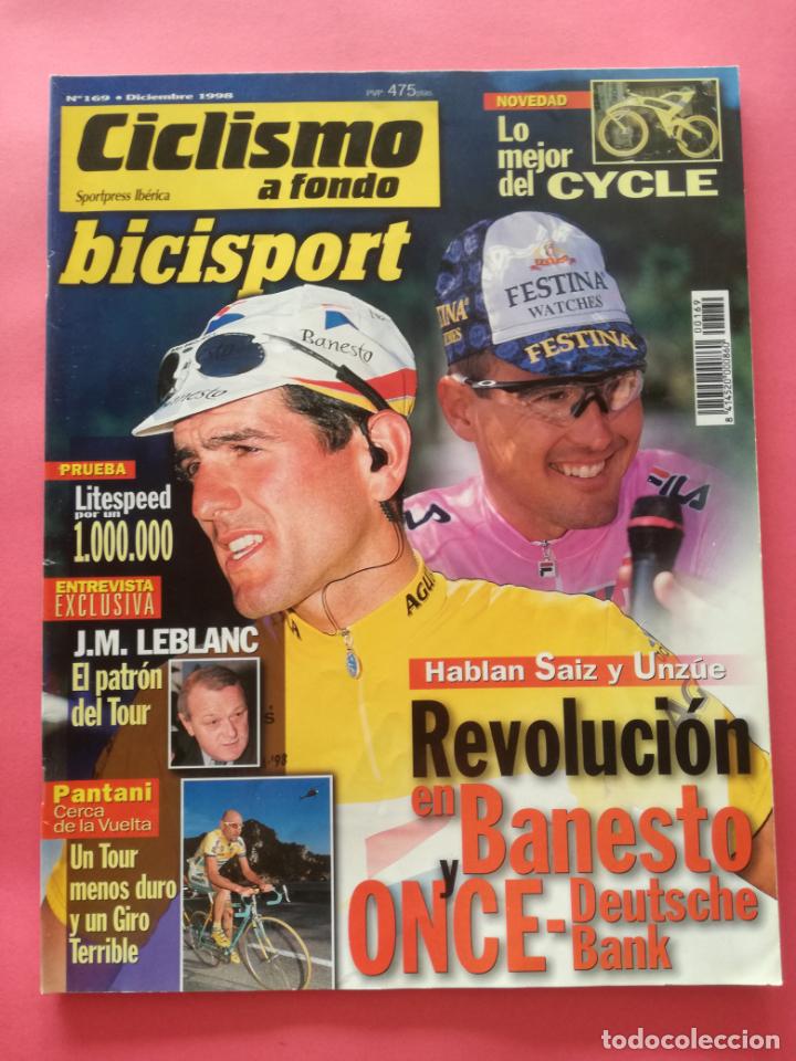 Coleccionismo deportivo: REVISTA CICLISMO A FONDO N&ordm; 169 BICISPORT 1998 PRESENTACION TOUR GIRO 99 - POSTER CAMENZIND MAPEI
