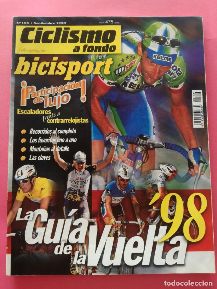 Coleccionismo deportivo: REVISTA CICLISMO A FONDO N&ordm; 166 BICISPORT 1998 ESPECIAL GUIA VUELTA ESPA&Ntilde;A 98 - RECORRIDO