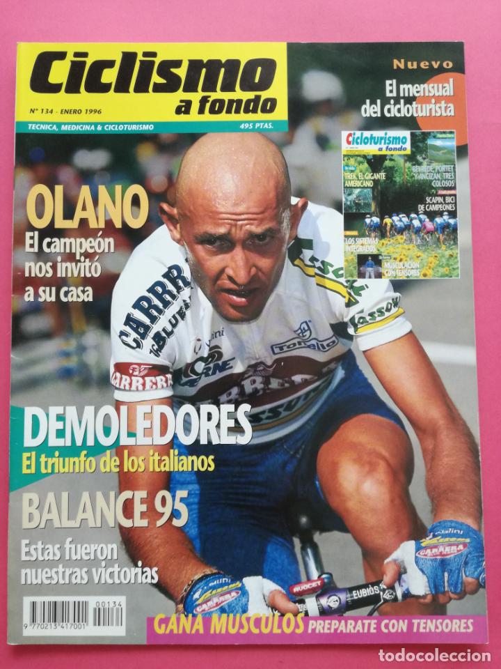Coleccionismo deportivo: REVISTA CICLISMO A FONDO N&ordm; 134 1996 OLANO - PANTANI - CICLOTURISMO