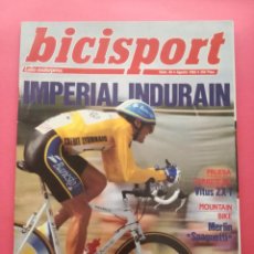 Coleccionismo deportivo: REVISTA BICISPORT Nº 40 1992 SEGUNDO TOUR DE FRANCIA MIGUEL INDURAIN - POSTER CLAUDIO CHIAPPUCCI 92