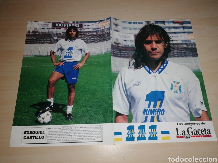 Sammelleidenschaft Sport: EZEQUIEL CASTILLO - CD TENERIFE - LA GACETA