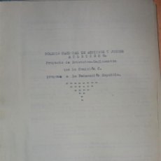 Coleccionismo deportivo: COLEGIO NACIONAL DE ARBITROS Y JUECES DE ATLETISMO. PROYECTO DE ESTATUTOS REGLAMENTOS (COANA) 1958. Lote 214020152