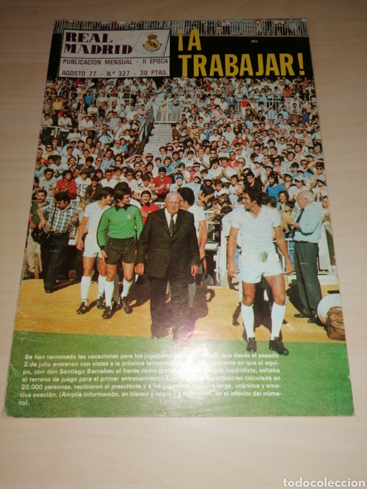 Collectionnisme sportif: Revista REAL MADRID 327 - Agosto 1977