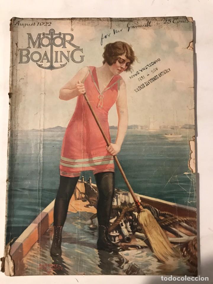 Collectionnisme sportif: MOTOR BOATING AUGUST 1922 REVISTA