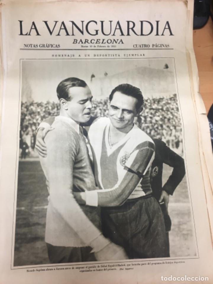 Sammelleidenschaft Sport: Homenaje Ricardo Zamora Notas Graficas La Vanguardia