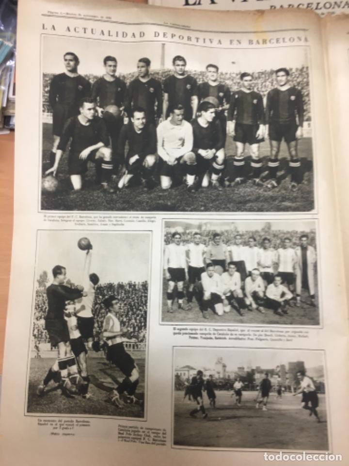 Sammelleidenschaft Sport: Alineacion Barcelona Alineacion Espa&ntilde;ol Notas Graficas La Vanguardia 1930