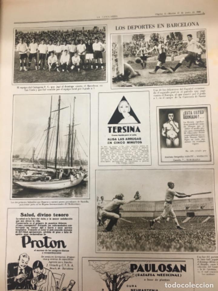 Sammelleidenschaft Sport: Alineacion Cartagena Notas Graficas La Vanguardia 1930