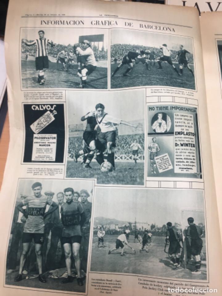 Sammelleidenschaft Sport: Partido RCD ESPA&Ntilde;OL REAL IRUN Notas Graficas La Vanguardia 1930