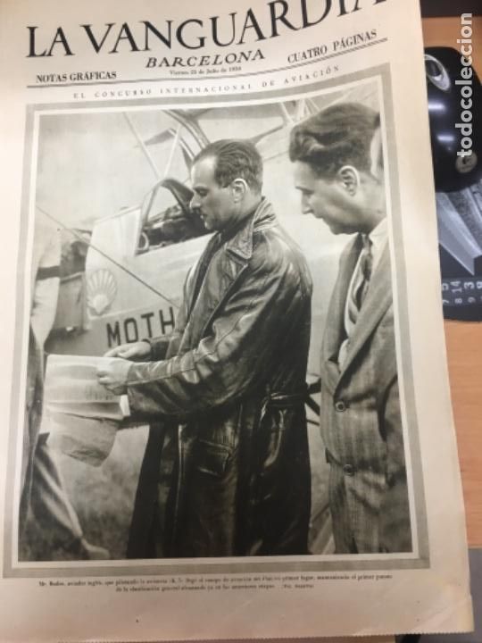 Sammelleidenschaft Sport: CONCURSO INTERNACIONAL AEREO EL PRAT LLOBREGAT Notas Graficas La Vanguardia 1930