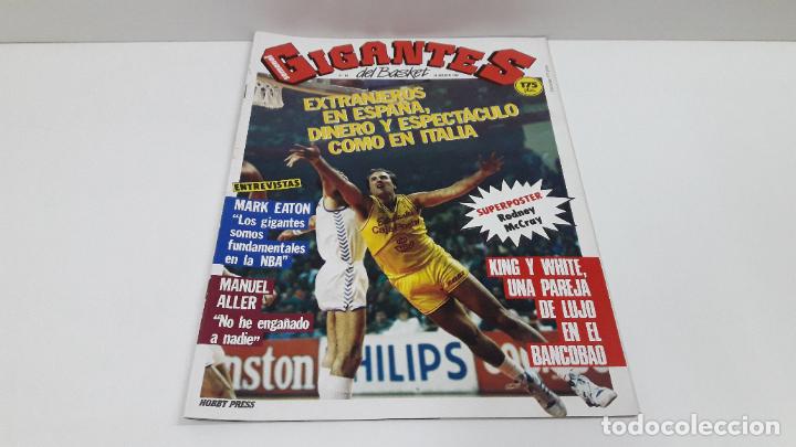 Coleccionismo deportivo: GIGANTES DEL BASKET N&ordm; 94 . REVISTA DE BALONCESTO 24 - 08 - 1987 . POSTER CENTRAL
