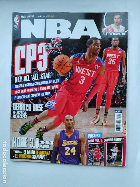 Coleccionismo deportivo: REVISTA N&ordm; 242 NBA FEBRERO 2013 CP3 REY DEL ALL STAR GAME. TDKC75