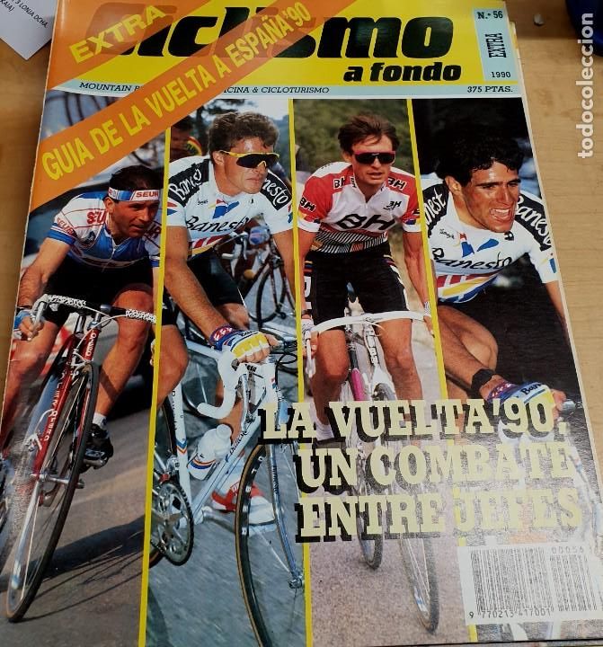 Coleccionismo deportivo: REVISTA CICLISMO A FONDO EXTRA GU&Iacute;A DE LA VUELTA A ESPA&Ntilde;A'90 N&ordm; 56 A&Ntilde;O 1990