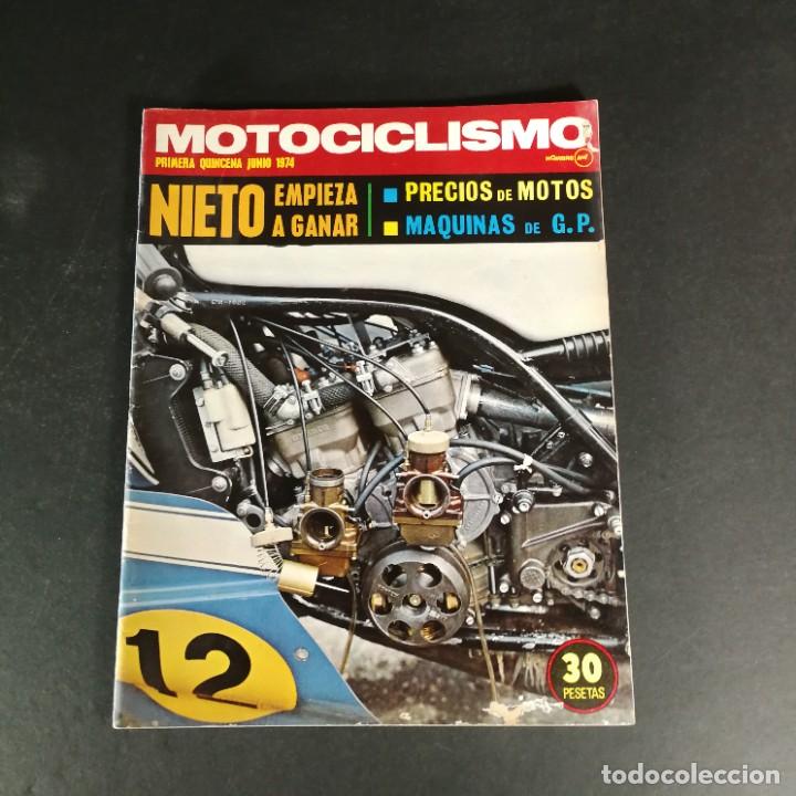 Coleccionismo deportivo: Revista Motociclismo Moto MotoCross Moto Cross primera quincena julio 1974 Angel Nieto