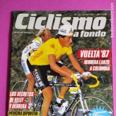 Coleccionismo deportivo: REVISTA CICLISMO A FONDO Nº 20 1987 ESPECIAL LUCHO HERRERA GANADOR VUELTA ESPAÑA 87-POSTER FIGNON. Lote 366769851