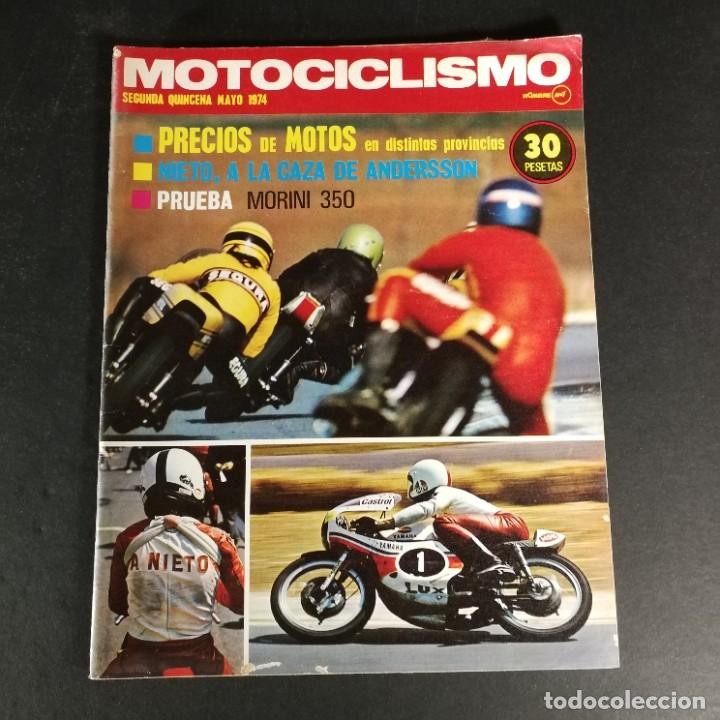 Coleccionismo deportivo: Revista Motociclismo Moto MotoCross Moto Cross segunda quincena mayo 1974 Morini 350