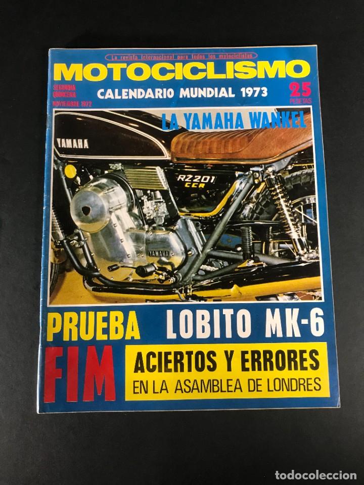 Coleccionismo deportivo: Revista Motociclismo Moto MotoCross Moto Cross segunda quincena noviembre 1972 calendario mundial 73