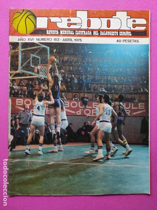 Sports collectibles: REVISTA REBOTE N&ordm; 162 - SOLAMENTE BALONCESTO A&Ntilde;O 1975 - BASKET REAL MADRID CAMPEON LIGA 74 75 - UCLA