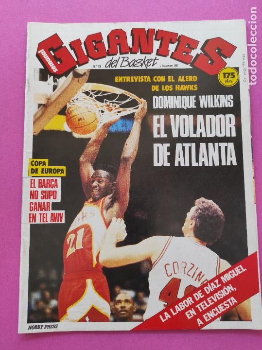 Coleccionismo deportivo: REVISTA GIGANTES DEL BASKET N&ordm; 109 1987 WILKINS HAWKS NBA - POSTER PAUL PRESSEY BUCKS - DIAZ MIGUEL