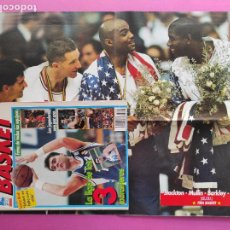 Coleccionismo deportivo: REVISTA FIBA BASKET Nº 11 1992 - ESPECIAL LIGA 92/93 - 3 POSTER GIGANTE DREAM TEAM - LARRY BIRD